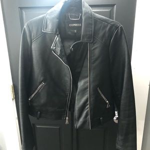 Faux leather jacket